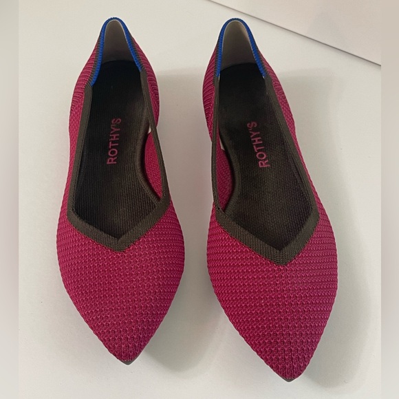 Rothy's The Point, Bright Magenta Sz 10 - Picture 6 of 7